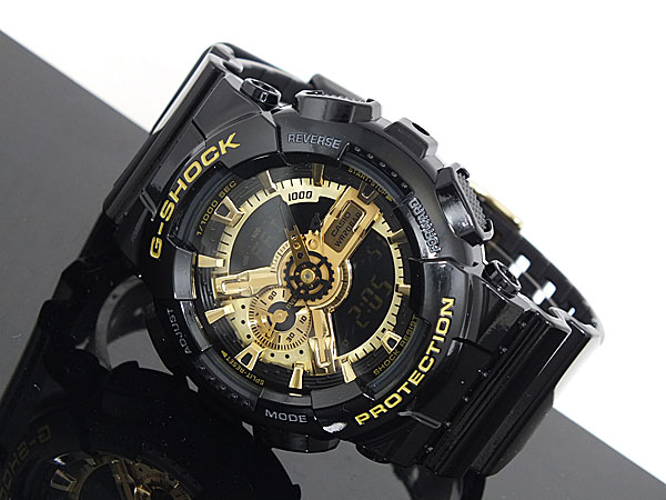 ワンランク上の高級感を腕もとに!黒×ゴール CASIO Gショック G-SHOCK GA-110GB-１A カシオ Gショック ハイパーカラーズ 腕時計  - 人気ブランド腕時計店リトルベアー