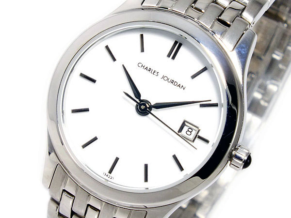 シャルル ジョルダン CHARLES JOURDAN クオーツ レディース 腕時計 134.22.1 ホワイト