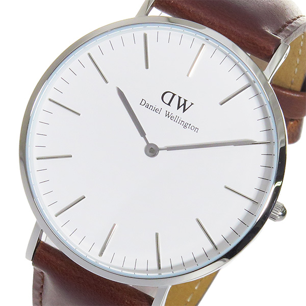 ダニエル ウェリントン セントモース/シルバー 40mm クオーツ 腕時計 0207DW (DW00100021) ホワイト