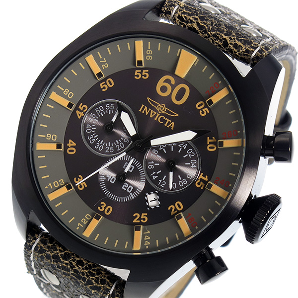 インヴィクタ INVICTA クオーツ クロノ メンズ 腕時計 19671 ブラック ブラック