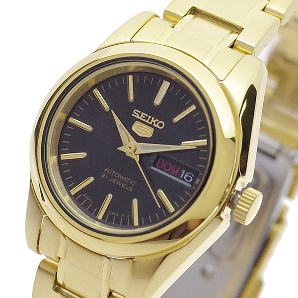 seiko 5 gold black