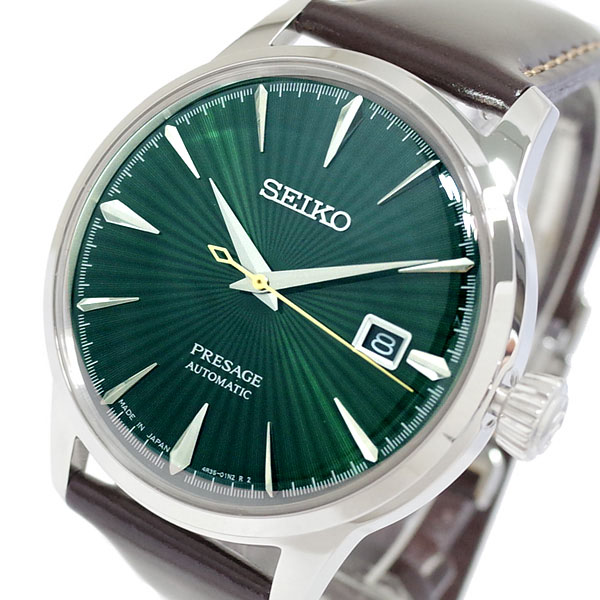 セイコー Seiko 腕時計 メンズ Srpd37j1 プレサージュ Presage 自動巻き グリーン ダークブラウン